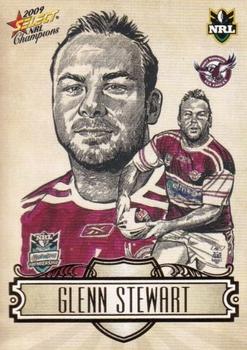 2009 Select NRL Champions - Sketches #SK12 Glenn Stewart Front